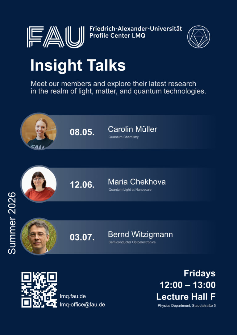 FAU LMQ Insight Talks – Summer Semester 2026